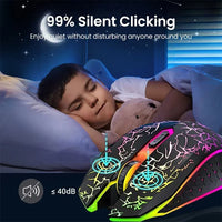 RGB Bluetooth Gaming Maus – Kabellos & Wiederaufladbar