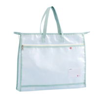 Transparent A3/A4 File Storage Bag, Thickened Multi-layer Zipper Bag, Large Capacity with Handle, Art Portfolio Case