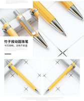 30 Stück Kugelschreiber aus Bambusholz, 1,0 mm Spitze, für Büro, Schule, Schreibwaren, Business, Unterschrift, Kugelschreiber, Bambusstift