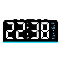 Neue Digitale LED Wecker Desktop Tischuhr Nachtlicht mit Zeit Temperatur Display Hintergrundbeleuchtung Snooze Uhr Moderne Dekor