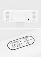 Digitaler Wecker, Temperatur und Datum, Wochenanzeige, Nachtmodus, Tischuhr, Sprachsteuerung, 12/24 Stunden, elektronische LED-Wecker