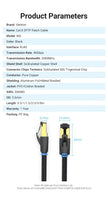 Vention CAT8 Ethernet-Kabel 40 Gbit/s 2000 MHz CAT 8 Netzwerk-Baumwollgeflochtenes Internet-LAN-Kabel für Laptops PS 5 Router RJ45-Kabel