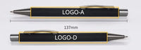 20-200 Stifte Großhandel Metall Kugelschreiber Werbestift Gummi Textur Individuelles Logo Text Lasergravur Anpassbares Namenslogo