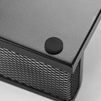 Schwarzer Schreibtisch-Organizer aus Netzstoff – 3 Fächer mit Stifthalter und Aufbewahrungskörben, schmaler Desktop-Clayer für Bürobedarf