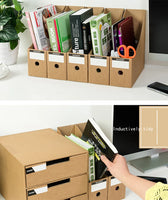 Magazin-Aktenhalter, Organizer-Box, Schublade, Kraftpapier, Aktenhalter, Bürobedarf, Schreibtisch, Aufbewahrung, Organizer, Dokumente, Aktenbox 2022