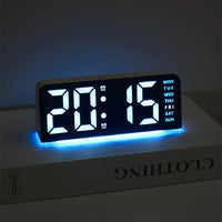 Neue Digitale LED Wecker Desktop Tischuhr Nachtlicht mit Zeit Temperatur Display Hintergrundbeleuchtung Snooze Uhr Moderne Dekor