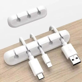 Silicone USB Cable Organizer USB Charging Cable Winder Desktop Tidy Management Clips Cable Holder for Mouse Headphone Accessories
