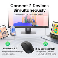 Kabellose Bluetooth Maus – Leise & Wiederaufladbar