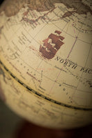 NEUE Weltkugel Erdkarte in Englisch Retro Holzsockel Erde Instrument Geographie Bildung Globus Schreibtisch Dekoration Möbel