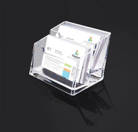 Acryl Kunststoff Visitenkarte halter transparente Karte Display/Ständer Büro Schreibtisch Organizer Zubehör