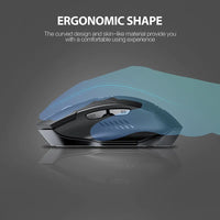 Ergonomische Funkmaus – Leise & Wiederaufladbar