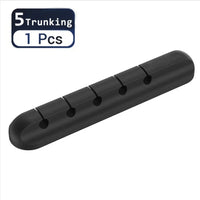 3/5/7 Clips Klebstoff Silikon Kabel Wickler Desktop Draht Organizer USB Kabel Halter Schreibtisch Set Tisch Organizer Büro hause Liefert