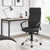 SONGMICS Bürostuhl, ergonomischer Schreibtischstuhl, Drehstuhl, gepolsterter Sitz, Stoffbezug, höhenverstellbar und neigbar