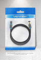 Vention CAT8 Ethernet-Kabel 40 Gbit/s 2000 MHz CAT 8 Netzwerk-Baumwollgeflochtenes Internet-LAN-Kabel für Laptops PS 5 Router RJ45-Kabel