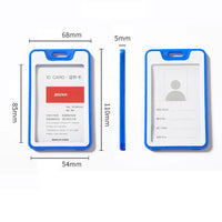 Office Card Holder Work ID Card Holder Lanyard Protective Cover Pendant Bus Bank Photo Card Holder Office Supplies Card Holder