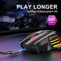 Wiederaufladbare Bluetooth Maus Drahtlose PC Gamer Maus Computer Gaming Maus Ergonomische Mause 5500 DPI Mäuse Für Laptop Ipad
