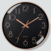 8-Zoll-Wanduhr aus geräuschlosem Quarz, runde dreidimensionale digitale moderne Wanduhr, nicht tickende Wanduhr, Schlafzimmer-Wohnzimmer