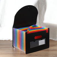 Erweiterbarer Aktenordner, 13/25 Taschen, A4-Format, Aktenordner, Organizer, großes Fassungsvermögen, tragbare Akkordean-Aktenbox für das Büro