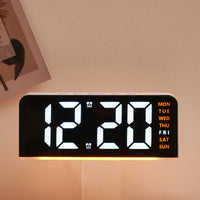 Neue Digitale LED Wecker Desktop Tischuhr Nachtlicht mit Zeit Temperatur Display Hintergrundbeleuchtung Snooze Uhr Moderne Dekor