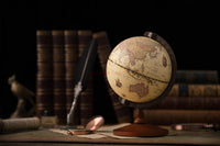 NEUE Weltkugel Erdkarte in Englisch Retro Holzsockel Erde Instrument Geographie Bildung Globus Schreibtisch Dekoration Möbel