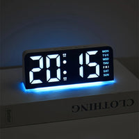 Neue Digitale LED Wecker Desktop Tischuhr Nachtlicht mit Zeit Temperatur Display Hintergrundbeleuchtung Snooze Uhr Moderne Dekor