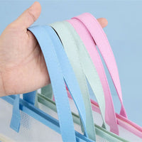 Transparent A3/A4 File Storage Bag, Thickened Multi-layer Zipper Bag, Large Capacity with Handle, Art Portfolio Case