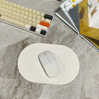 Oval small Mouse Pad Solid Color Universal Non-slip Pad Mouse Pad Suitable for Laptop Office Leather Gaming Mouse Pad