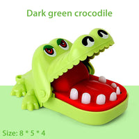 Klassisches Krokodilzahnspiel Mini Abs Krokodil Beißendes Fingerspiel Familie Tabletop Party Lustiges Spiel Spielzeugzubehör als Geschenk