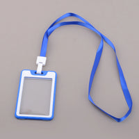Office Card Holder Work ID Card Holder Lanyard Protective Cover Pendant Bus Bank Photo Card Holder Office Supplies Card Holder
