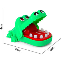 Klassisches Krokodilzahnspiel Mini Abs Krokodil Beißendes Fingerspiel Familie Tabletop Party Lustiges Spiel Spielzeugzubehör als Geschenk