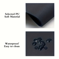 Oval small Mouse Pad Solid Color Universal Non-slip Pad Mouse Pad Suitable for Laptop Office Leather Gaming Mouse Pad