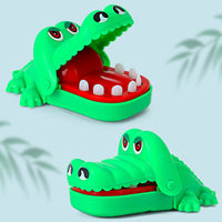 Klassisches Krokodilzahnspiel Mini Abs Krokodil Beißendes Fingerspiel Familie Tabletop Party Lustiges Spiel Spielzeugzubehör als Geschenk