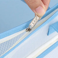 Transparent A3/A4 File Storage Bag, Thickened Multi-layer Zipper Bag, Large Capacity with Handle, Art Portfolio Case
