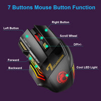 Wiederaufladbare Bluetooth Maus Drahtlose PC Gamer Maus Computer Gaming Maus Ergonomische Mause 5500 DPI Mäuse Für Laptop Ipad