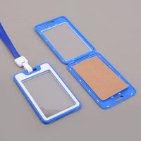 Office Card Holder Work ID Card Holder Lanyard Protective Cover Pendant Bus Bank Photo Card Holder Office Supplies Card Holder