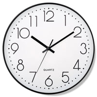8-Zoll-Wanduhr aus geräuschlosem Quarz, runde dreidimensionale digitale moderne Wanduhr, nicht tickende Wanduhr, Schlafzimmer-Wohnzimmer