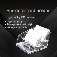 Acryl Kunststoff Visitenkarte halter transparente Karte Display/Ständer Büro Schreibtisch Organizer Zubehör
