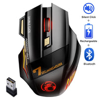 Wiederaufladbare Bluetooth Maus Drahtlose PC Gamer Maus Computer Gaming Maus Ergonomische Mause 5500 DPI Mäuse Für Laptop Ipad