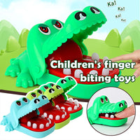 Klassisches Krokodilzahnspiel Mini Abs Krokodil Beißendes Fingerspiel Familie Tabletop Party Lustiges Spiel Spielzeugzubehör als Geschenk
