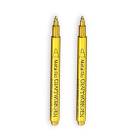 2/1Pc Pinsel Metallic Marker Stifte Gold Silber Farbe Permanent Kunst Marker Für Manga Handwerk Scrapbooking Schule Schreibwaren liefert