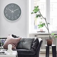 8-Zoll-Wanduhr aus geräuschlosem Quarz, runde dreidimensionale digitale moderne Wanduhr, nicht tickende Wanduhr, Schlafzimmer-Wohnzimmer