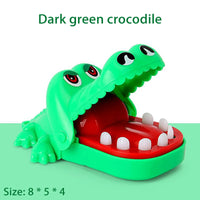 Klassisches Krokodilzahnspiel Mini Abs Krokodil Beißendes Fingerspiel Familie Tabletop Party Lustiges Spiel Spielzeugzubehör als Geschenk