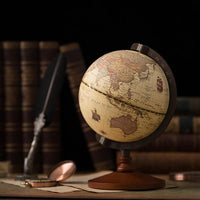 NEUE Weltkugel Erdkarte in Englisch Retro Holzsockel Erde Instrument Geographie Bildung Globus Schreibtisch Dekoration Möbel