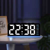 Neue Digitale LED Wecker Desktop Tischuhr Nachtlicht mit Zeit Temperatur Display Hintergrundbeleuchtung Snooze Uhr Moderne Dekor