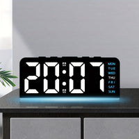 Neue Digitale LED Wecker Desktop Tischuhr Nachtlicht mit Zeit Temperatur Display Hintergrundbeleuchtung Snooze Uhr Moderne Dekor