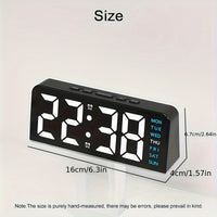 Neue Digitale LED Wecker Desktop Tischuhr Nachtlicht mit Zeit Temperatur Display Hintergrundbeleuchtung Snooze Uhr Moderne Dekor